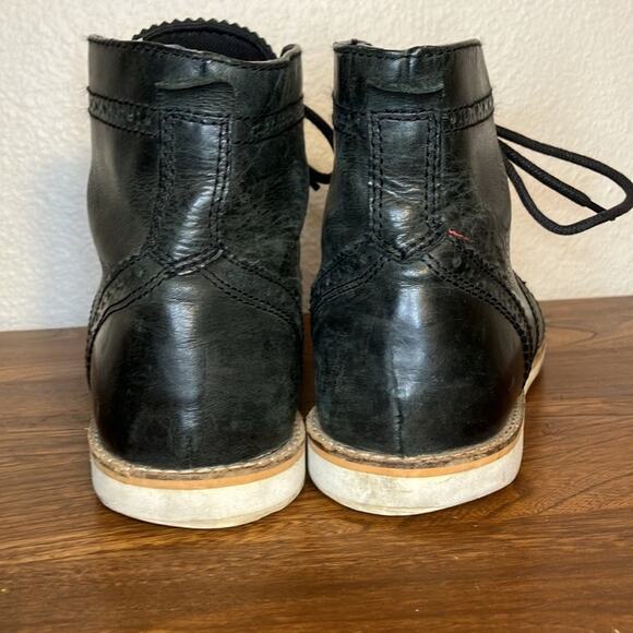 Crevo Mens Boardwalk Lace Up Casual Boots Ankle‎ leather shoe - Picture 4 of 5